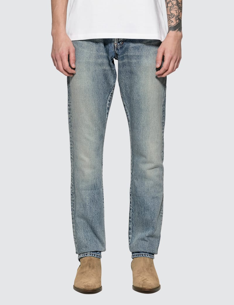 saint laurent straight leg jeans