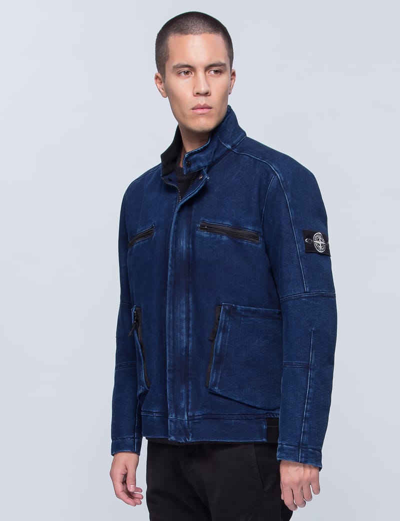denim jacket stone island