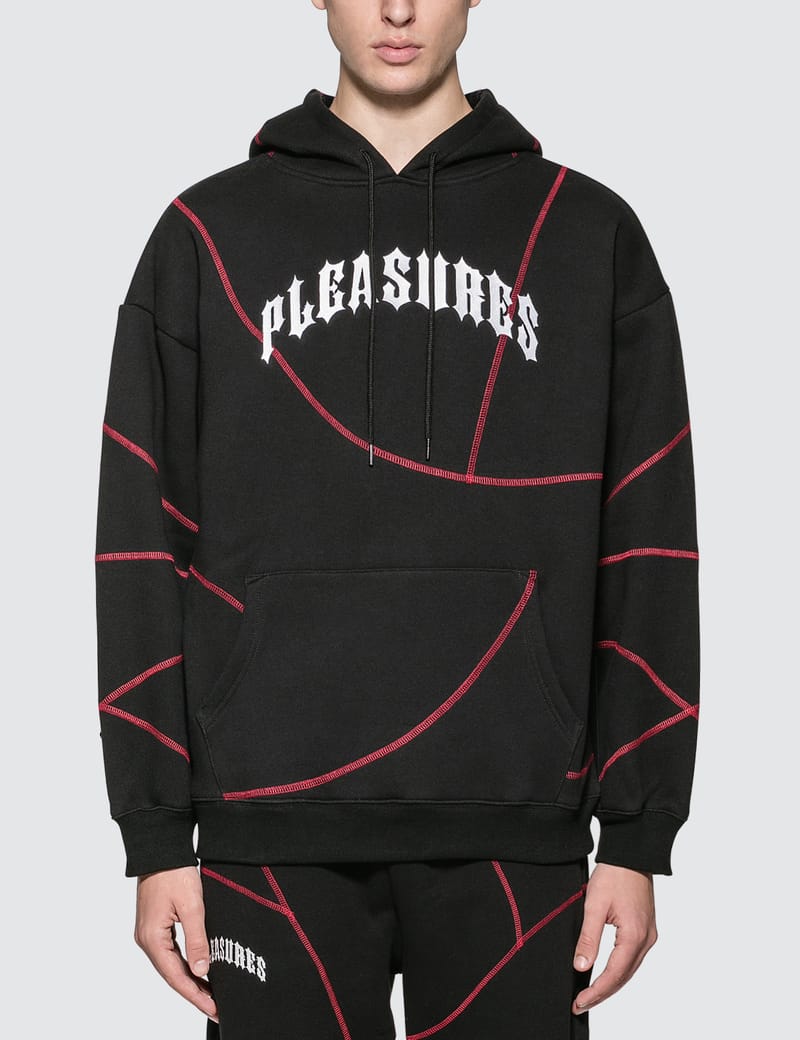 contrast stitch hoodie