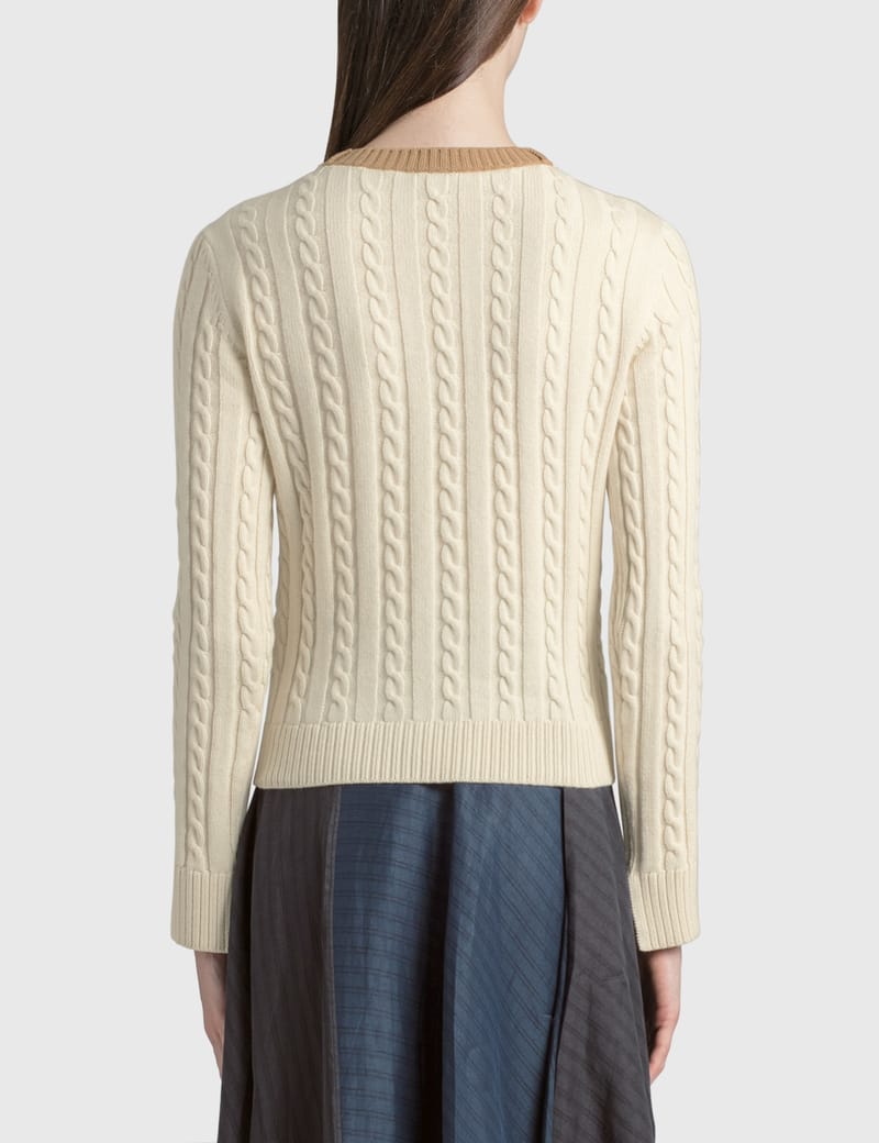 loewe cable knit sweater