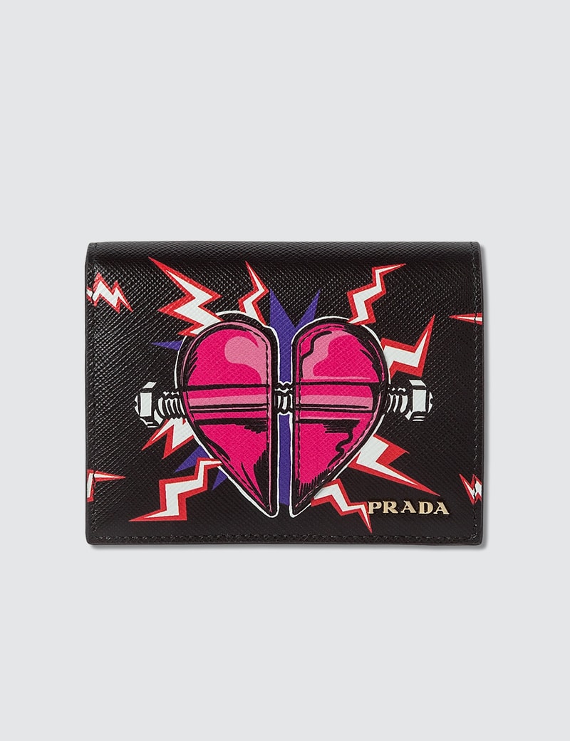 Prada Heart Patch Wallet