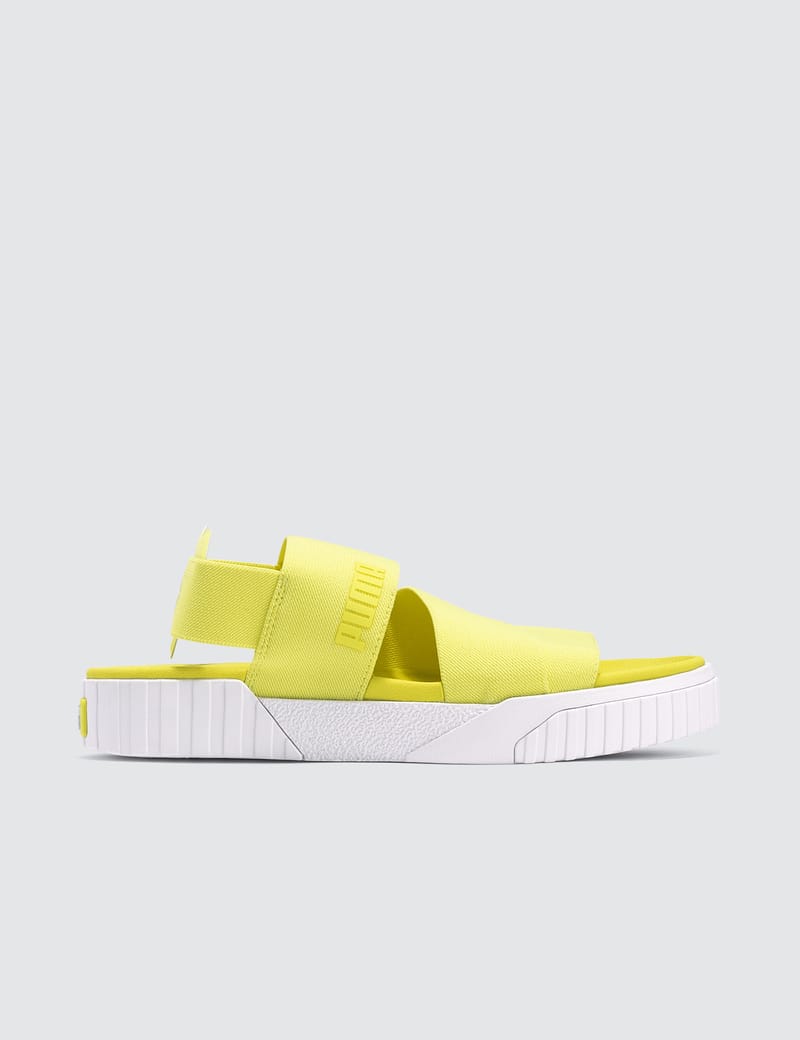 puma yellow sandals