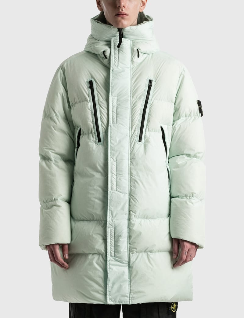 stone island long down jacket