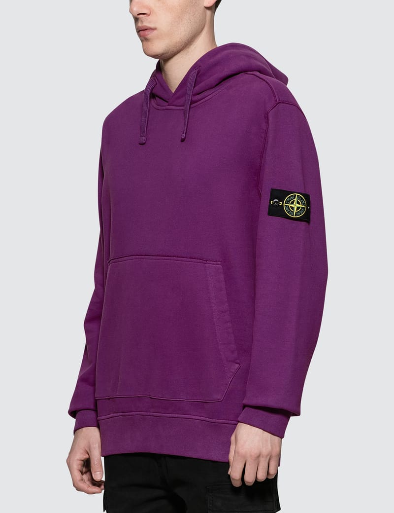 stone island purple hoodie