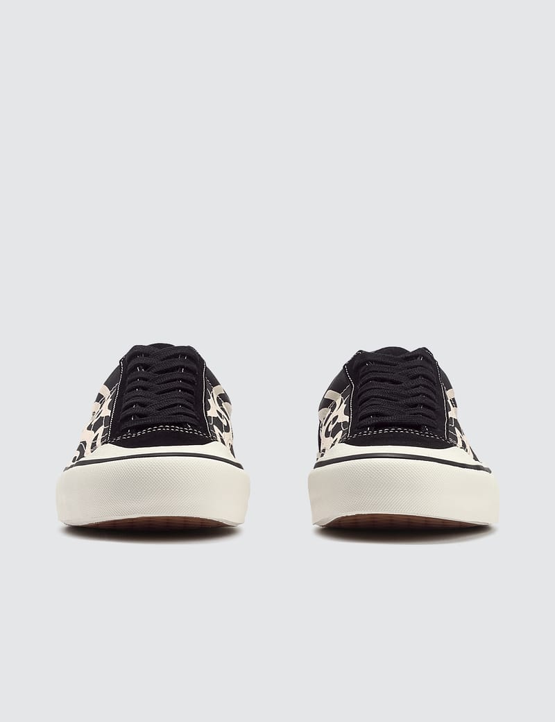 vans style 36 sf tribal black & white skate shoes