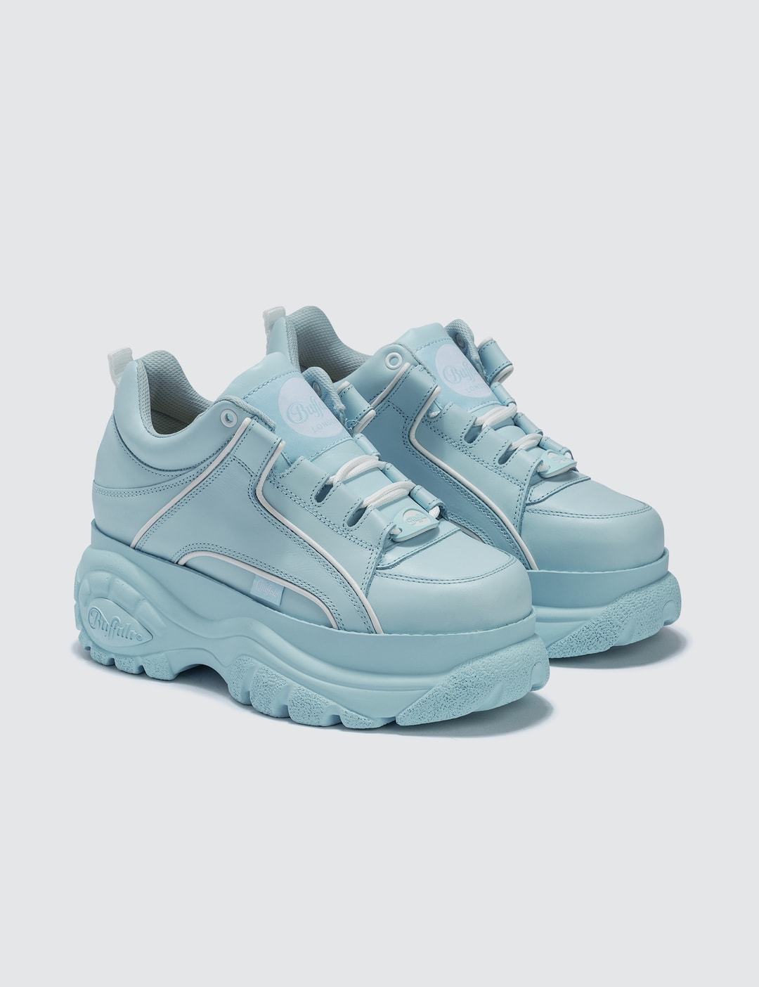 Buffalo London - Buffalo Classic Blue Low-top Platform Sneakers | HBX - Globally Curated Fashion and Lifestyle by Hypebeast