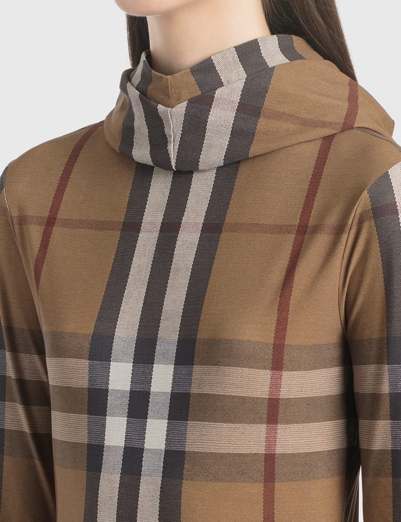 burberry jersey hooded top