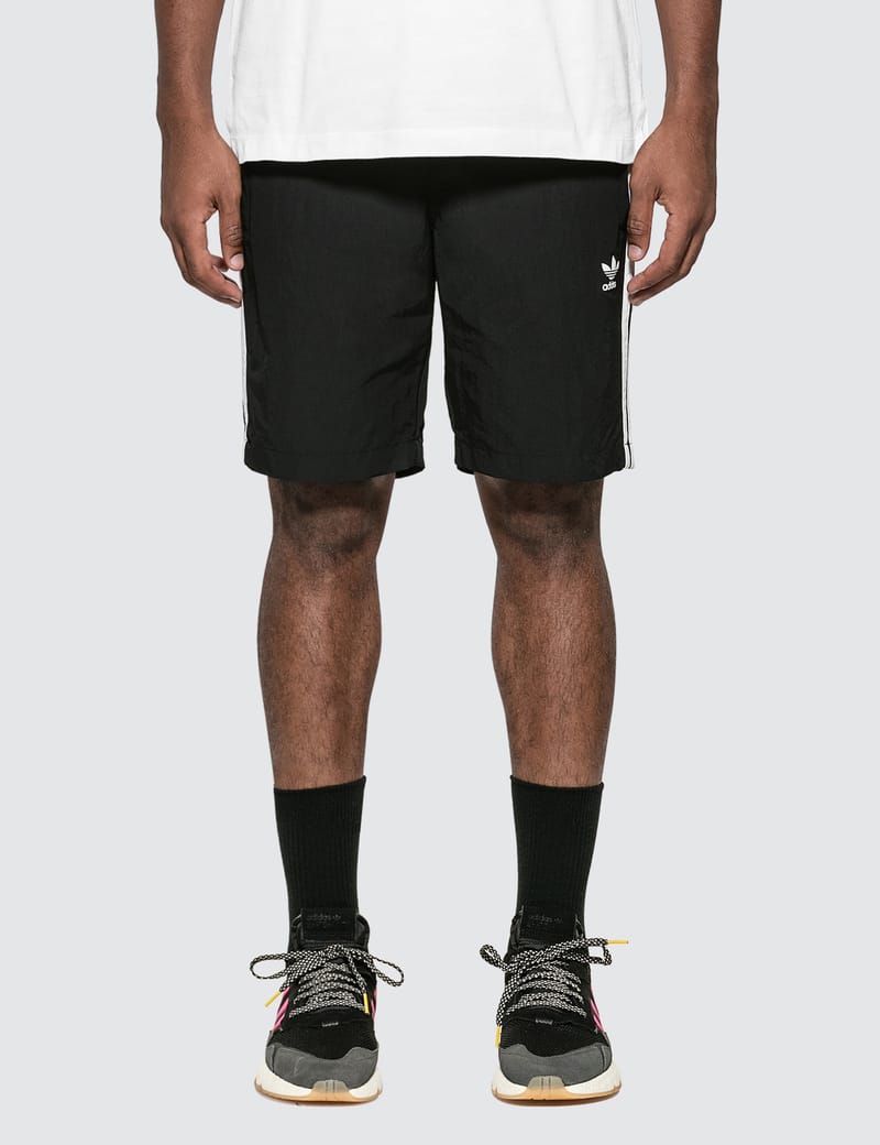 adidas three stripe swim shorts