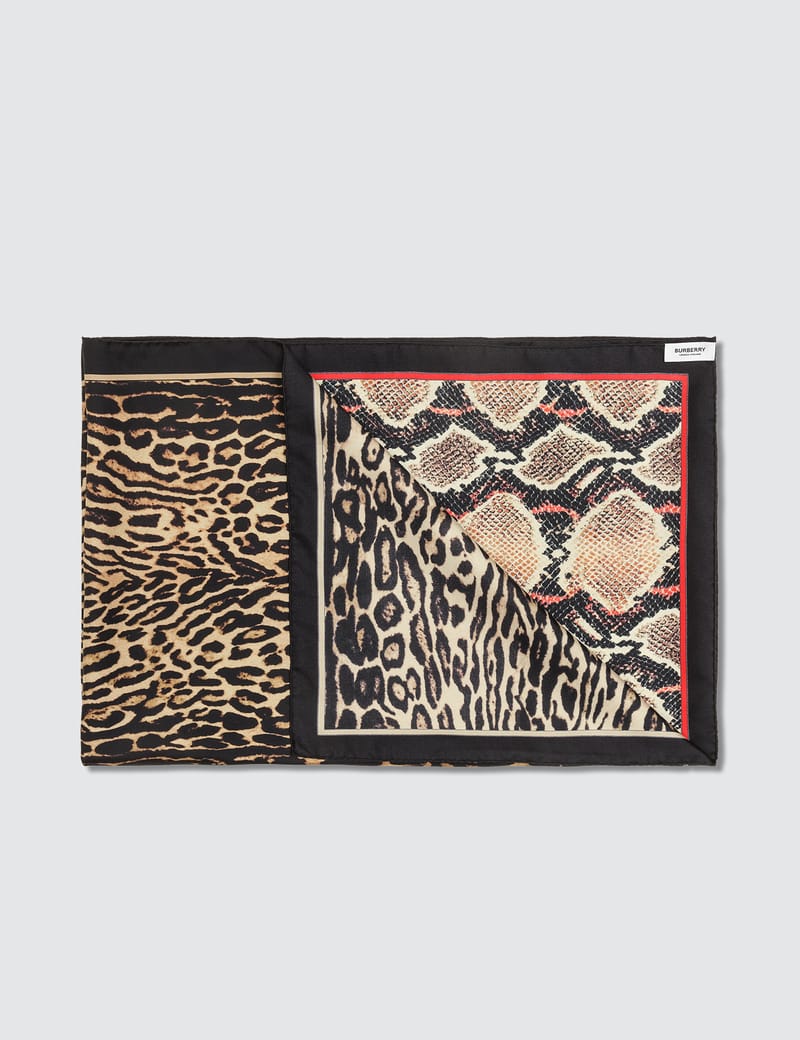 burberry leopard scarf