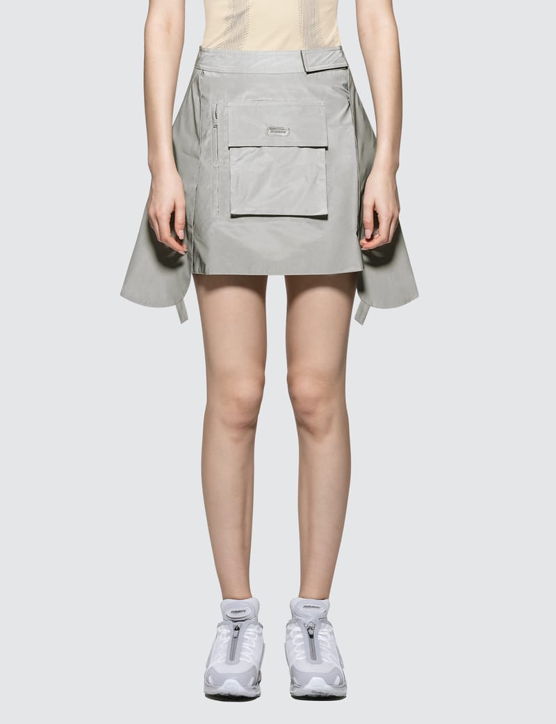 silver reflective skirt