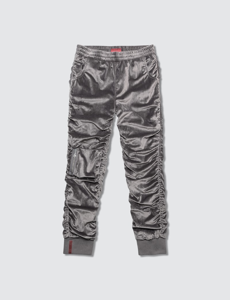 Image of Haus of JR Viola Velour Bomber Pants