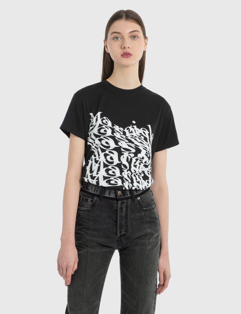 Image of Maison Margiela Logo Print T-Shirt