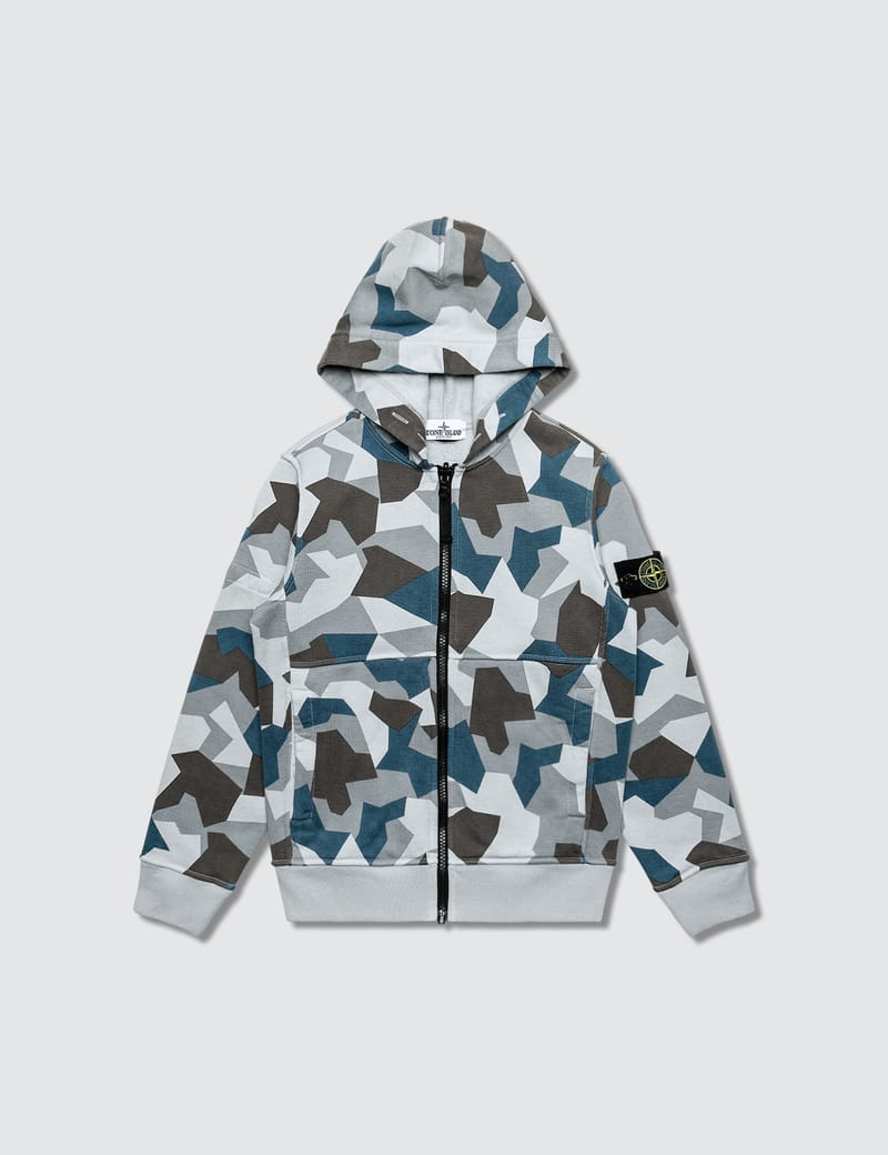 stone island camo hoodie