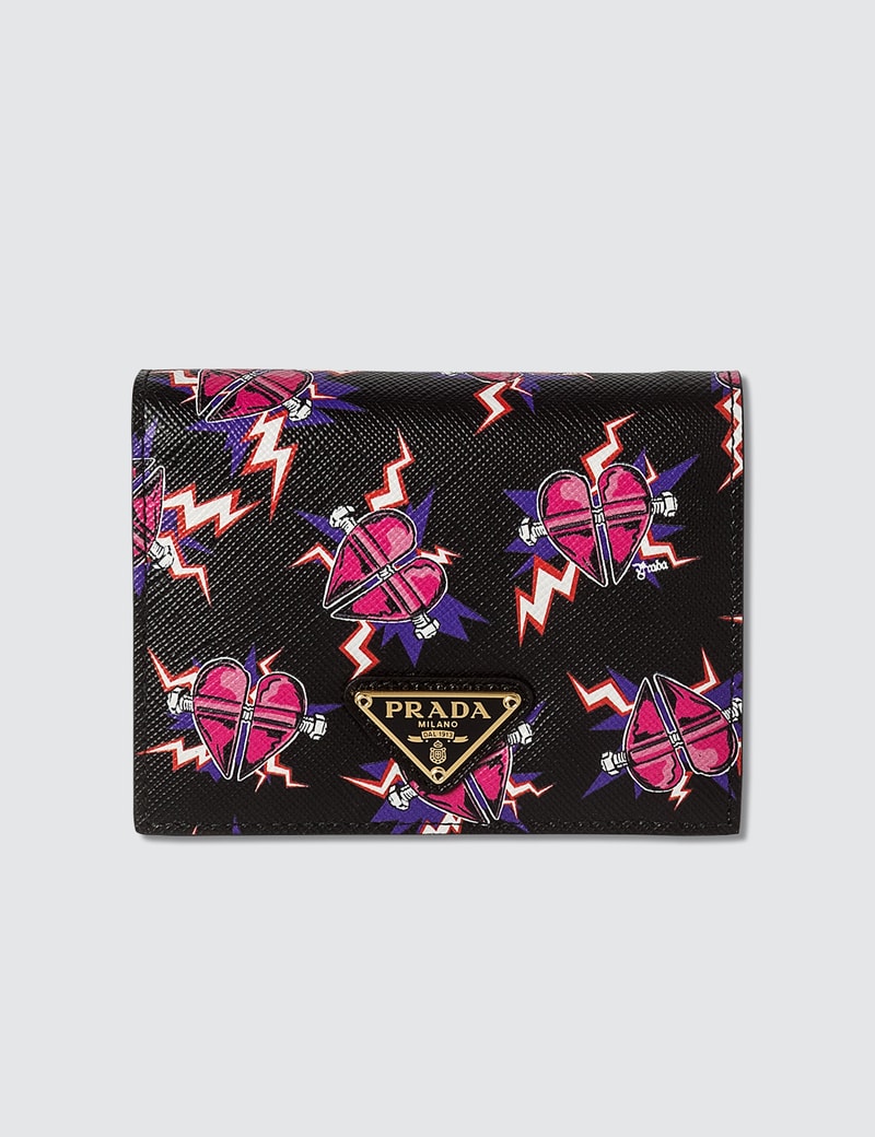 Prada All Over Heart Wallet