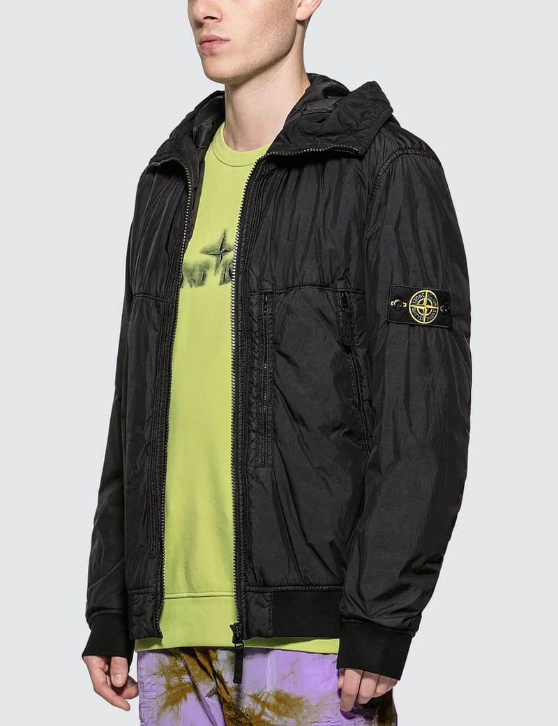 stone island crinkle rep down bomber jacket