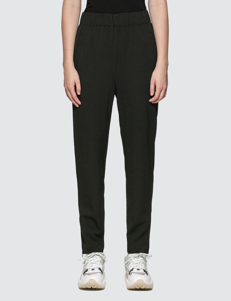 Image of Ganni Heavy Crepe Pants
