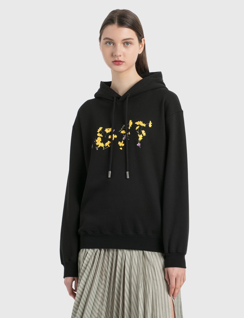 Image of Off-White Flower Reg Hoodie