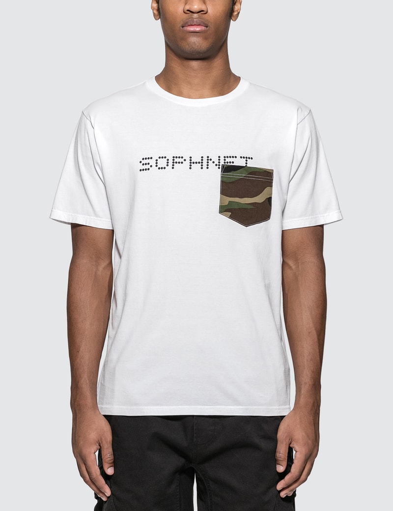 Image of SOPHNET. Camouflage Pocket T-Shirt