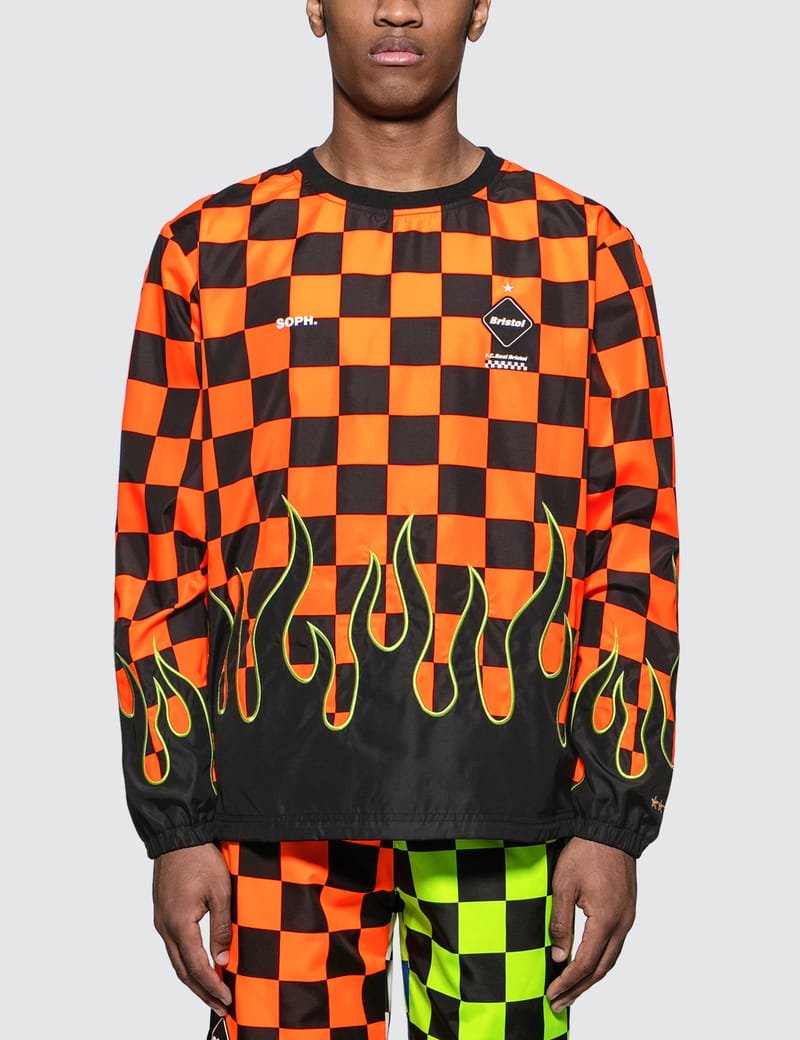 checkered flame shirt