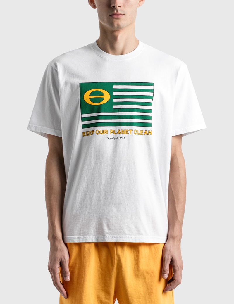 Image of Sporty & Rich Ecology Flag T-Shirt