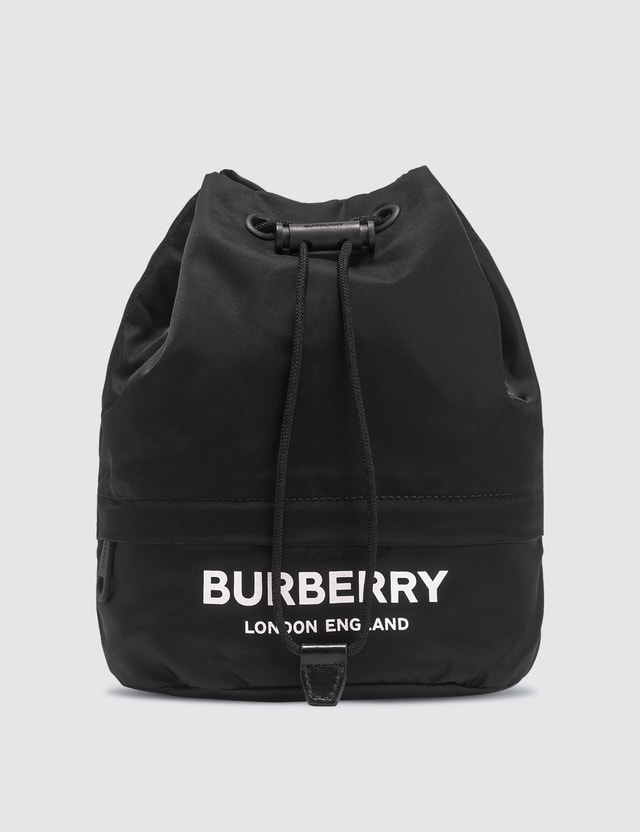 HBX BURBERRY NYLON LOGO DRAWCORD POUCH