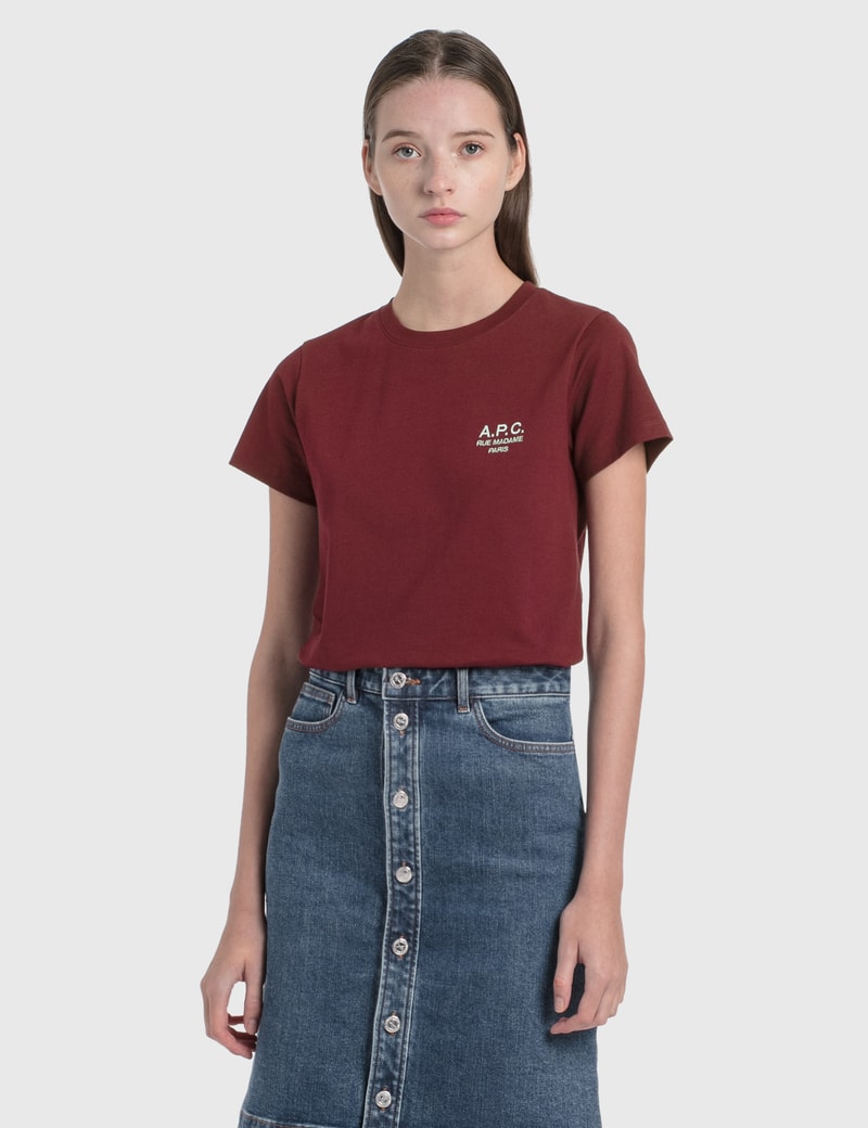 Image of A.P.C. Denise Logo Print T-Shirt