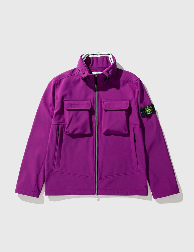 purple stone island jacket mens