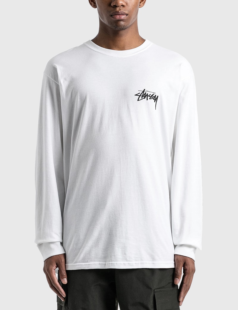 Image of Stussy Peace & Love Long Sleeve T-Shirt