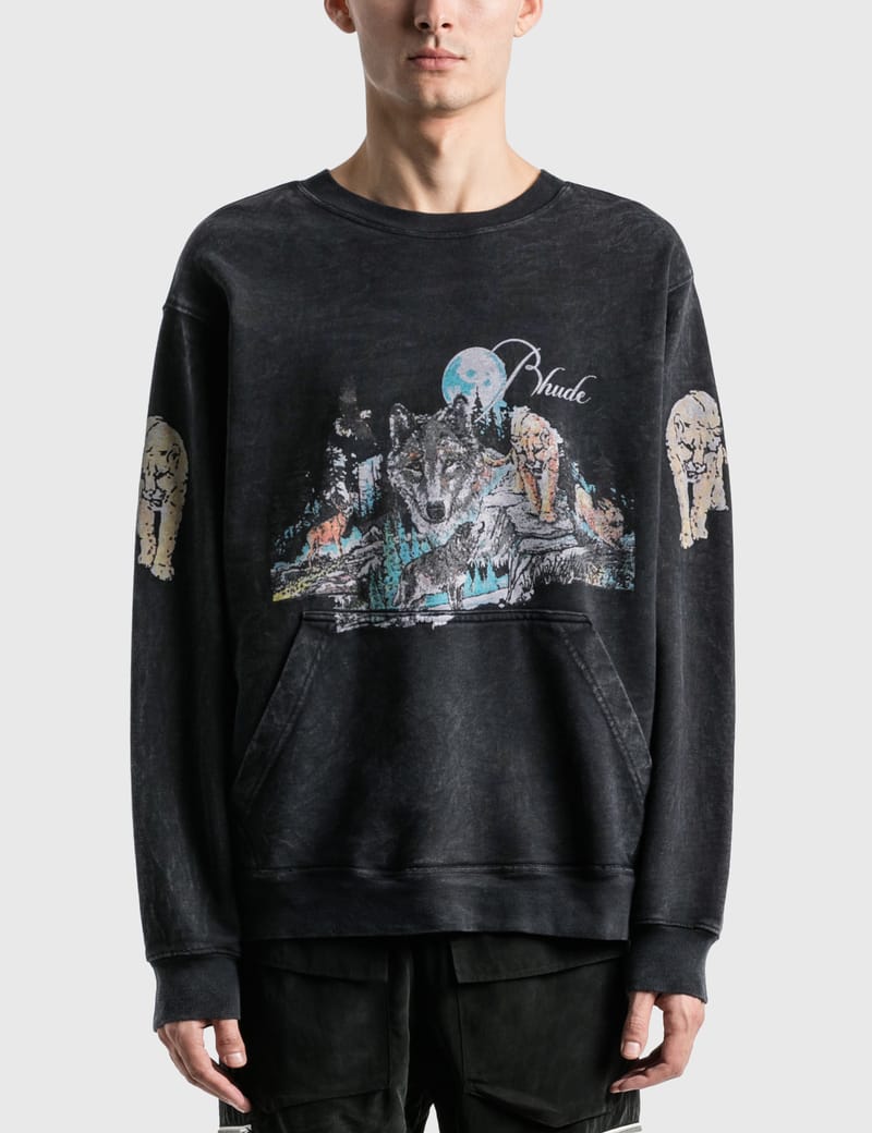 rhude skull hoodie