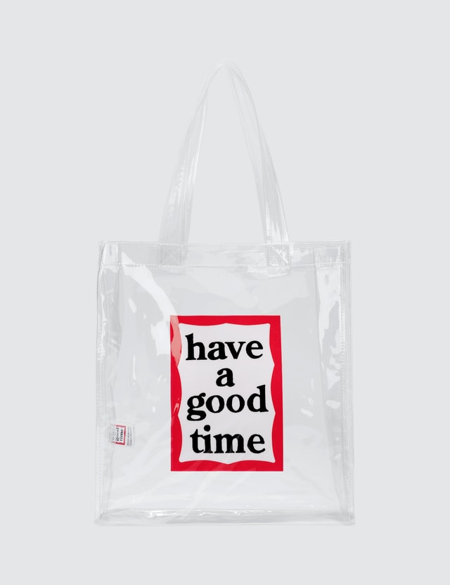 Have A Good Time Pvc Clear Tote Bag Hbx