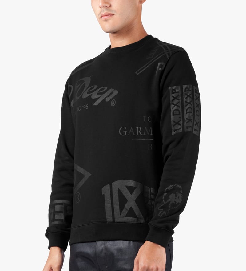 10 Deep Full Clip Crewneck black