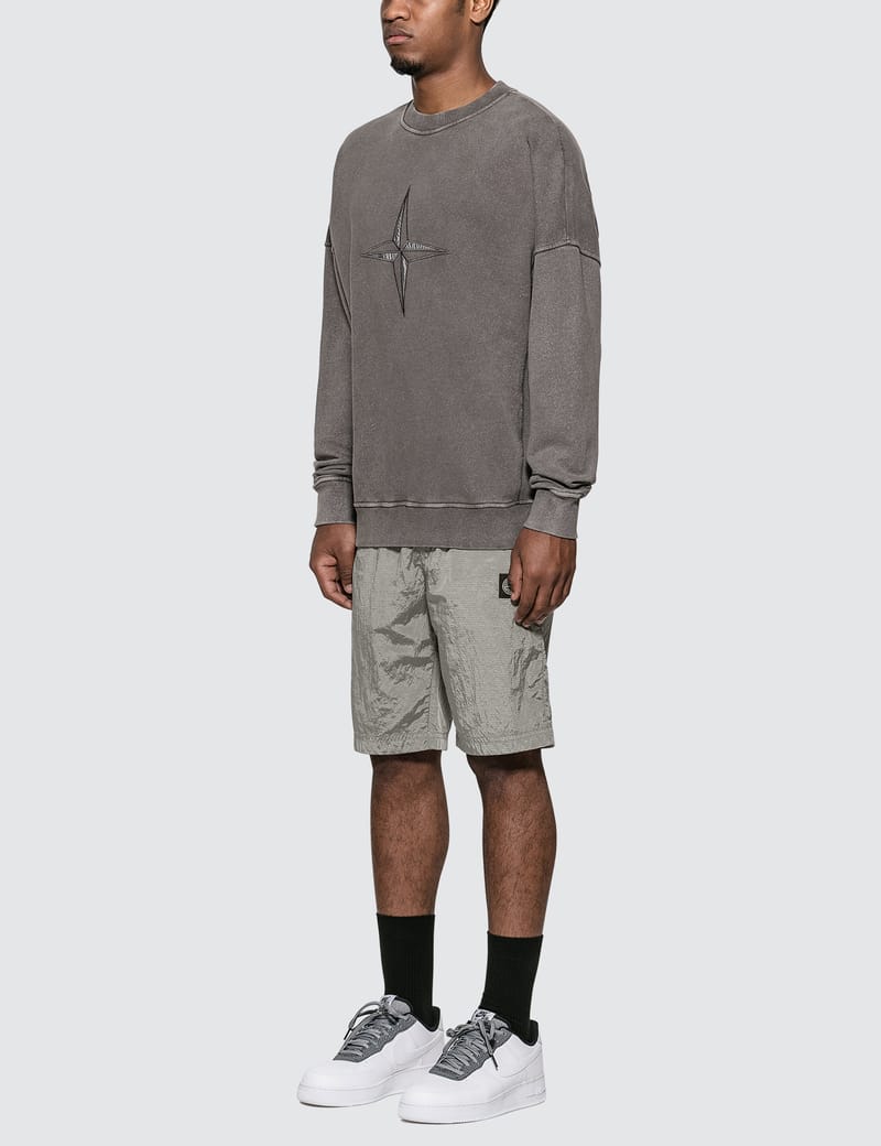 stone island nylon metal ripstop shorts