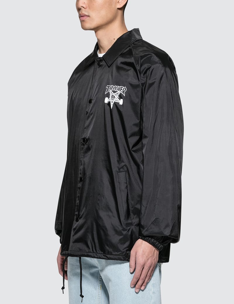 thrasher flame coach jacket