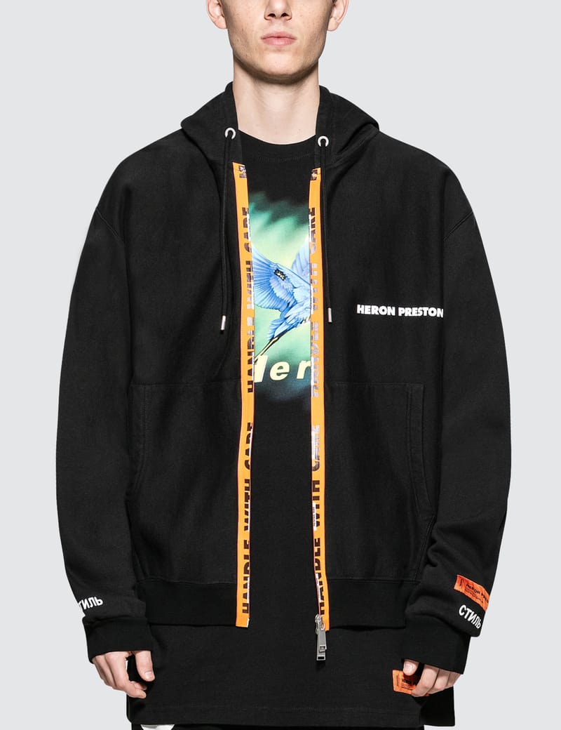 heron preston zip hoodie