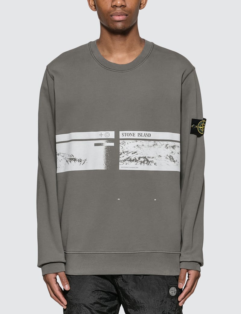 stone island drone three sweatshirt