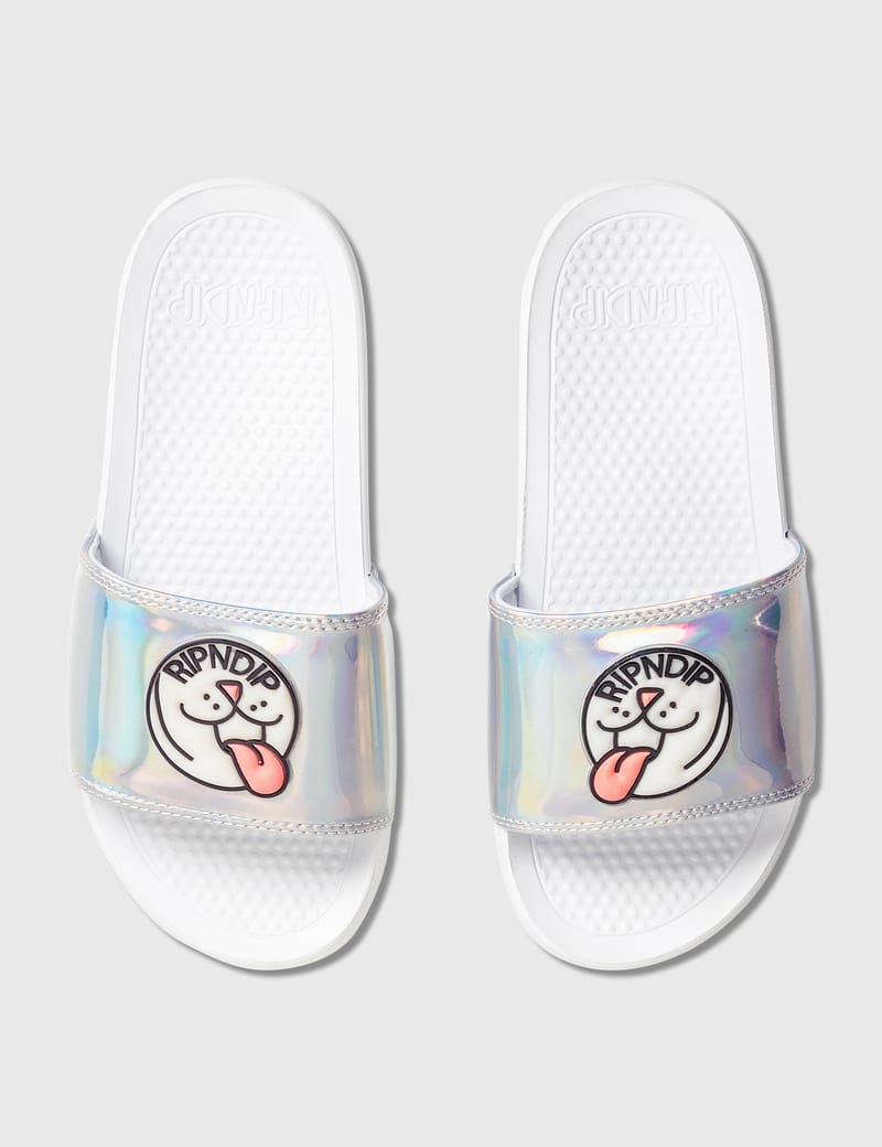 ripndip iridescent slides