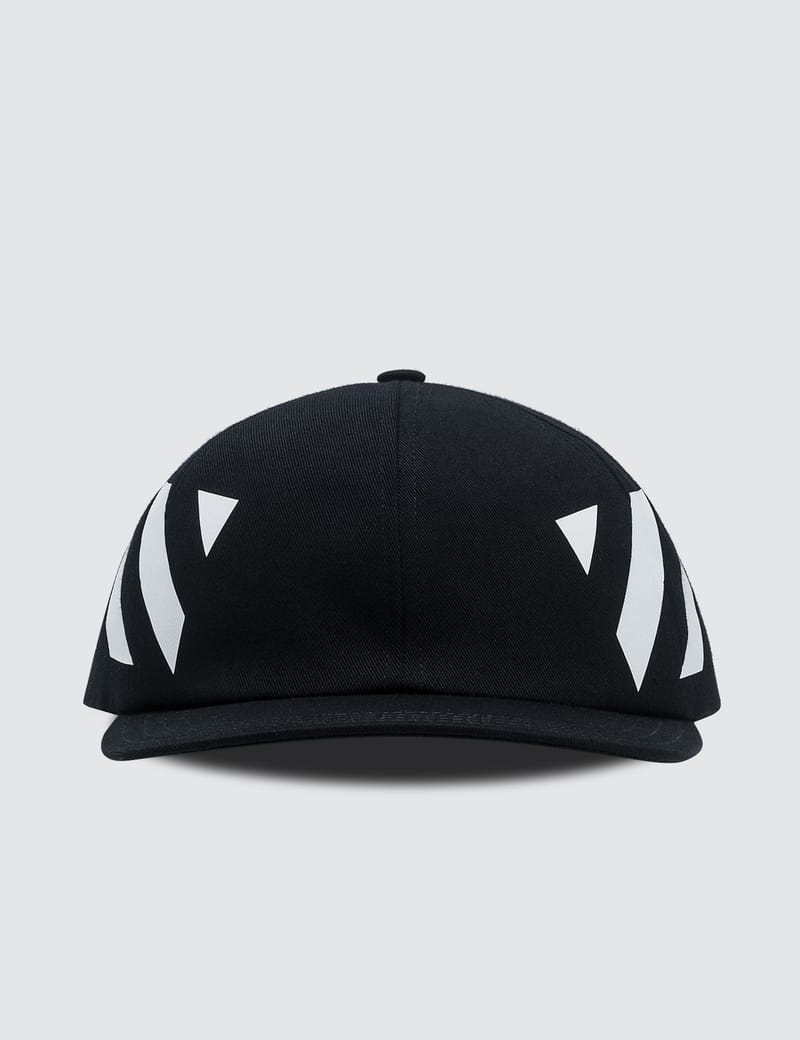 off white diagonal baseball cap