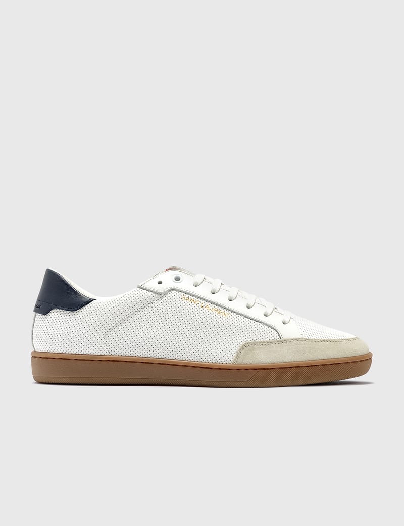 saint laurent perforated leather sneakers