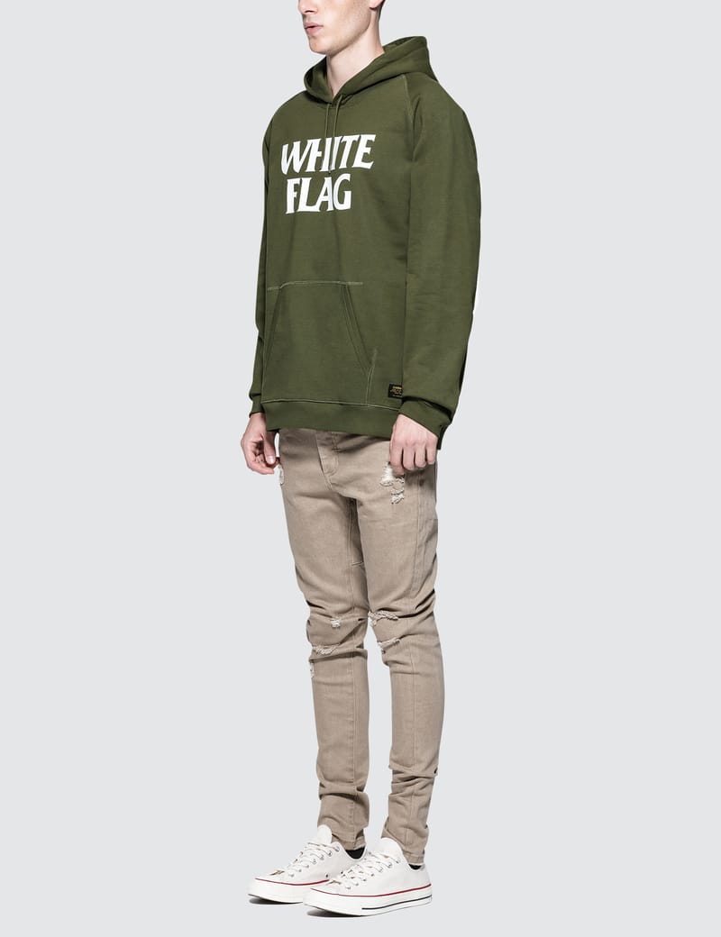 white flag hoodie