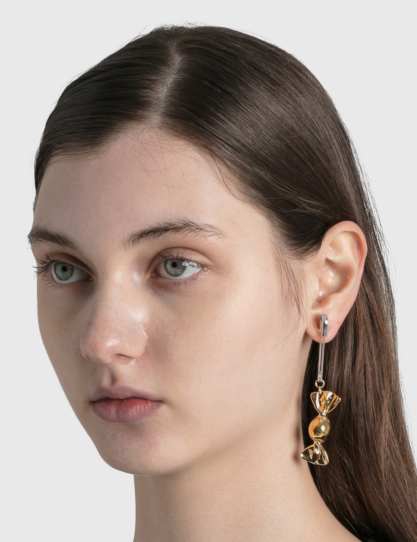 AMBUSH CANDY CHARM EARRING WITH SAFETY PIN