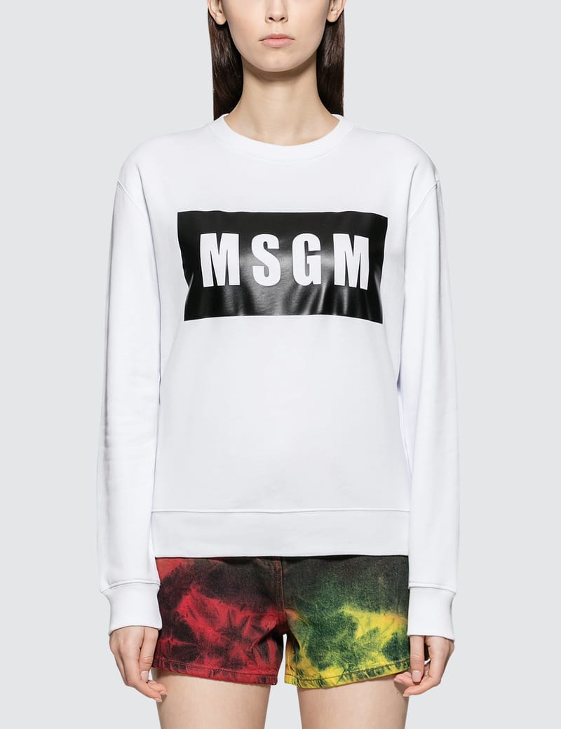 msgm logo sweatshirt