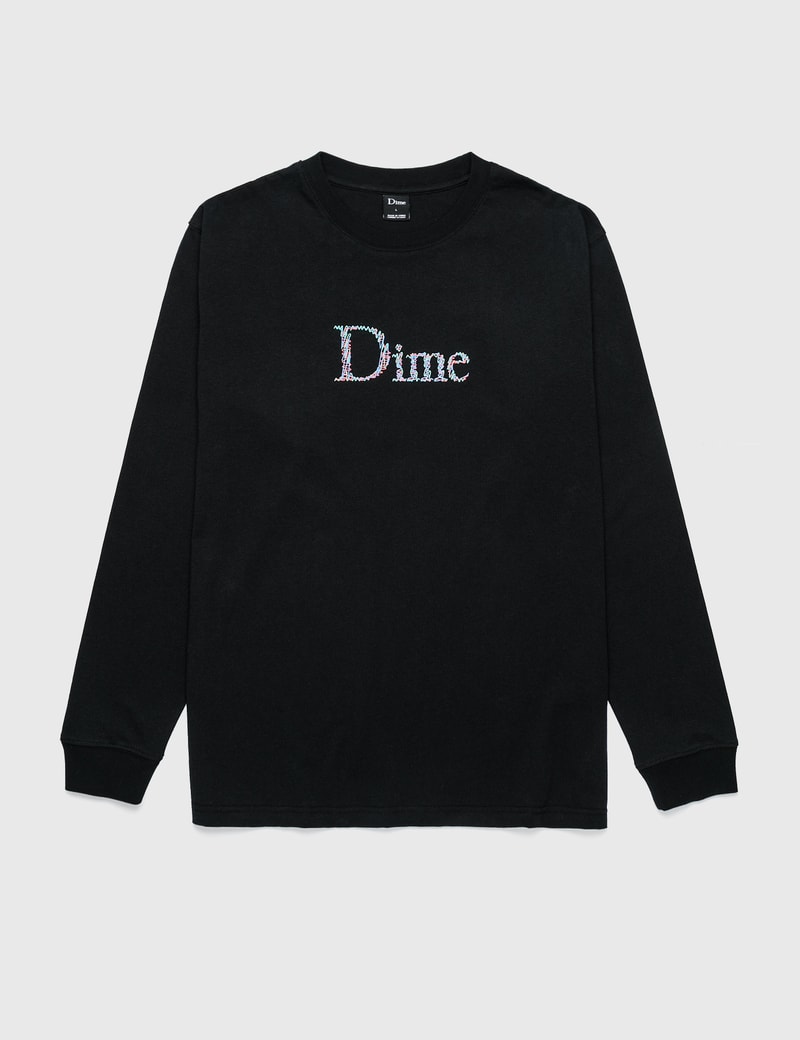 Image of Dime Scribble Classic Logo Long Sleeve T-Shirt