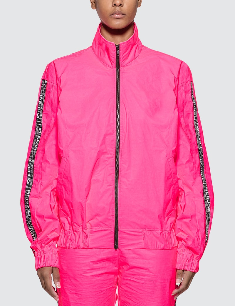 Image of Fiorucci Tyvek Neon Pink Bomber Jacket