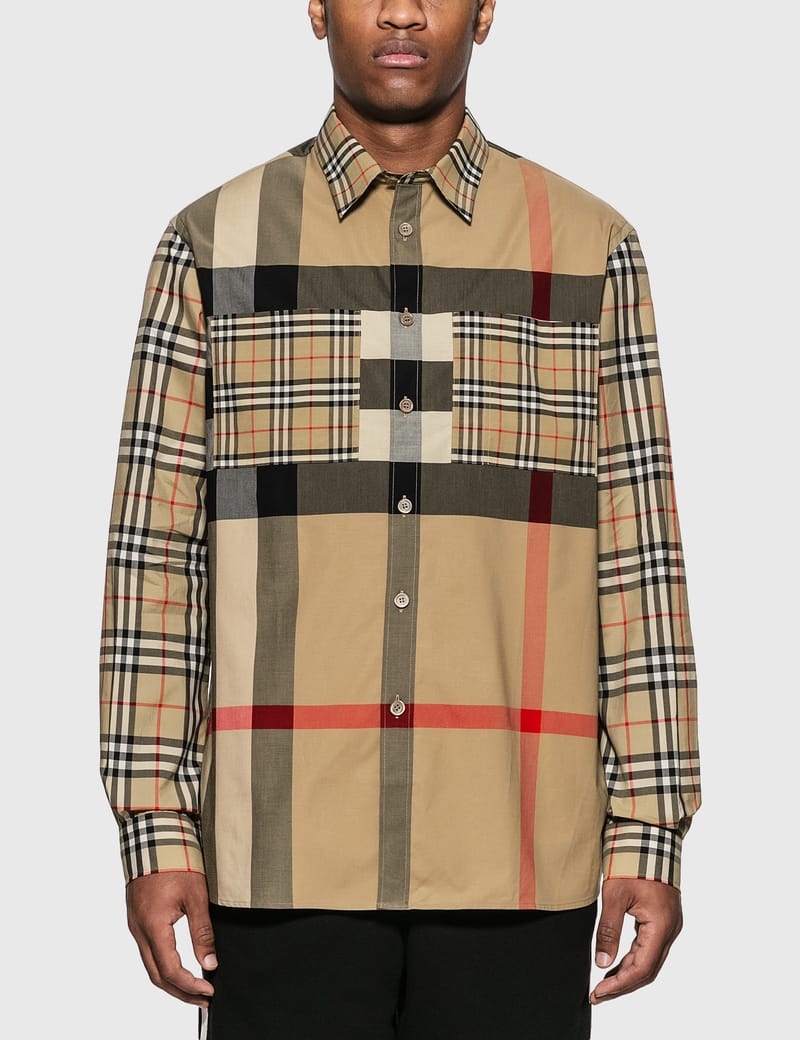 burberry patchwork shirt