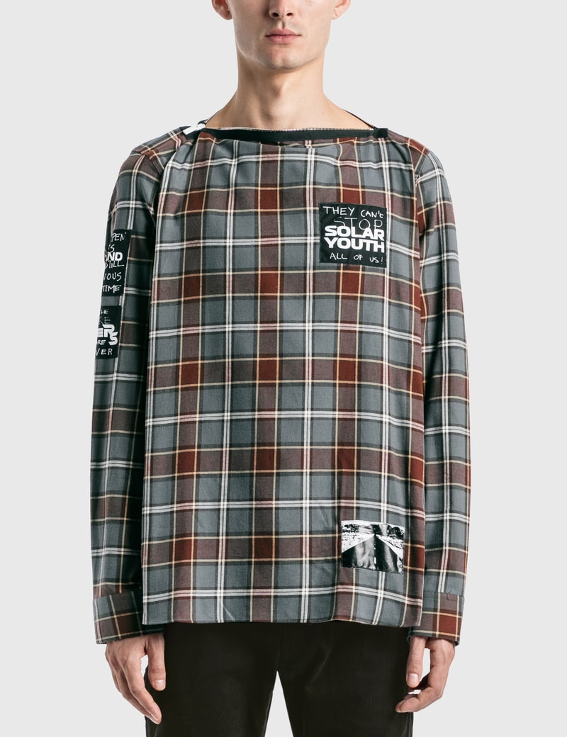 Image of Raf Simons Printed Patches Big Fit Punk Shirt