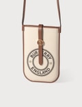 Burberry Mini Logo Graphic Canvas and Leather Phone Bag Picture