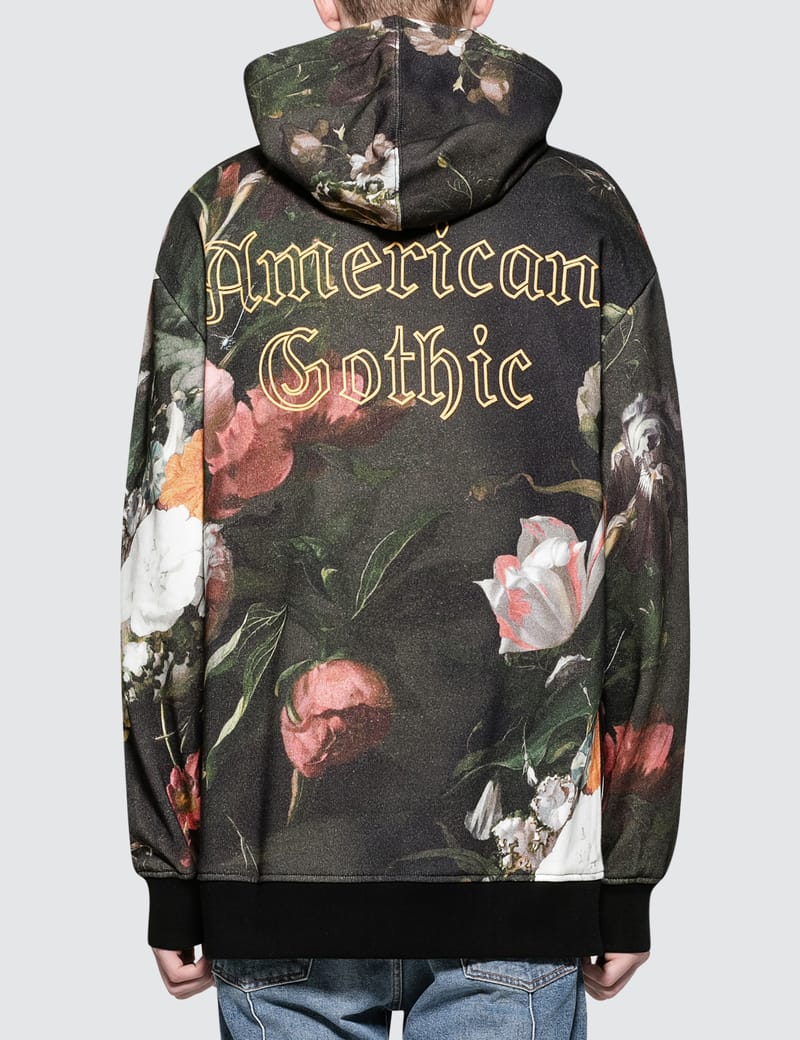 palm angels floral hoodie