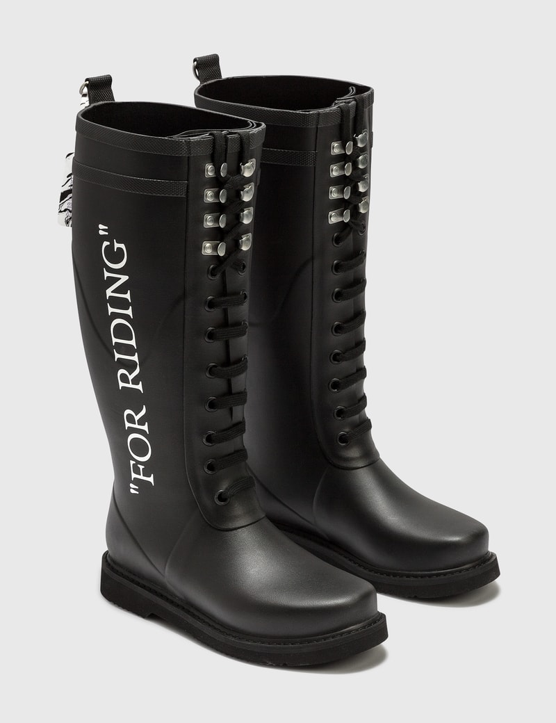 Image of Off-White "FOR RIDING" Wellington Boots