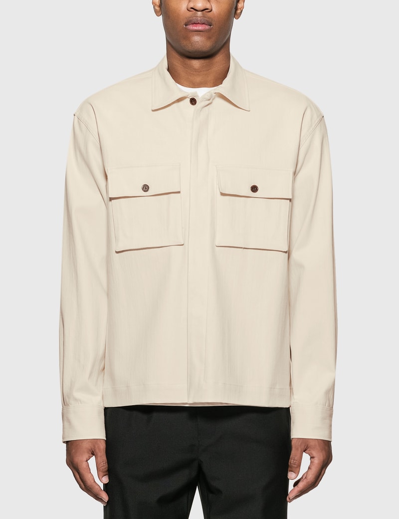 Image of Maison Kitsune Hidden Placket Shirt
