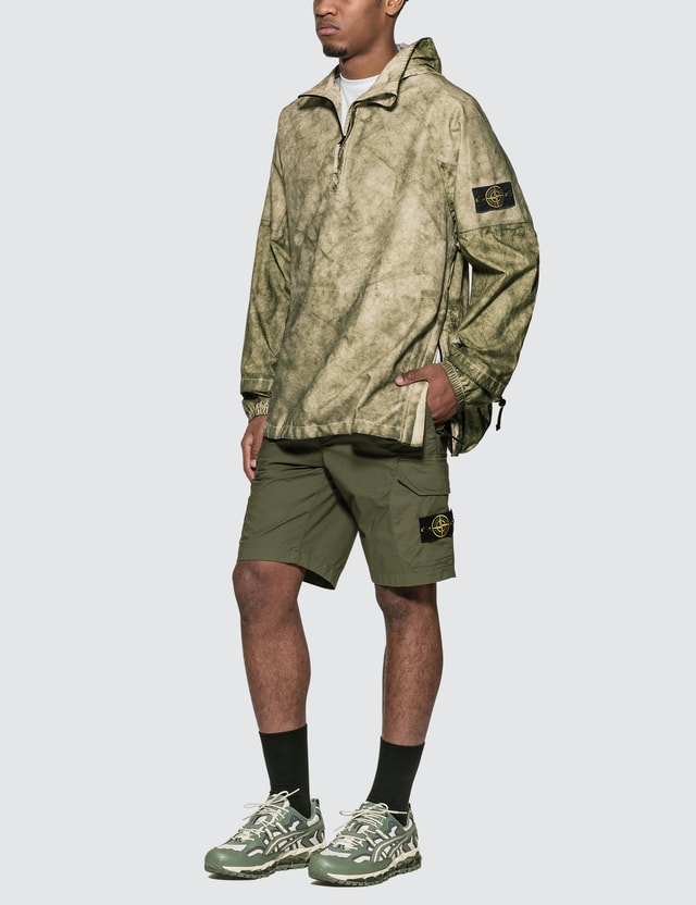 Stone Island Membrana Oxford 3L Half Zip Anorak Jacket